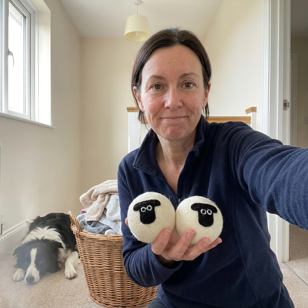 Customer photo of sheep wool dryer balls