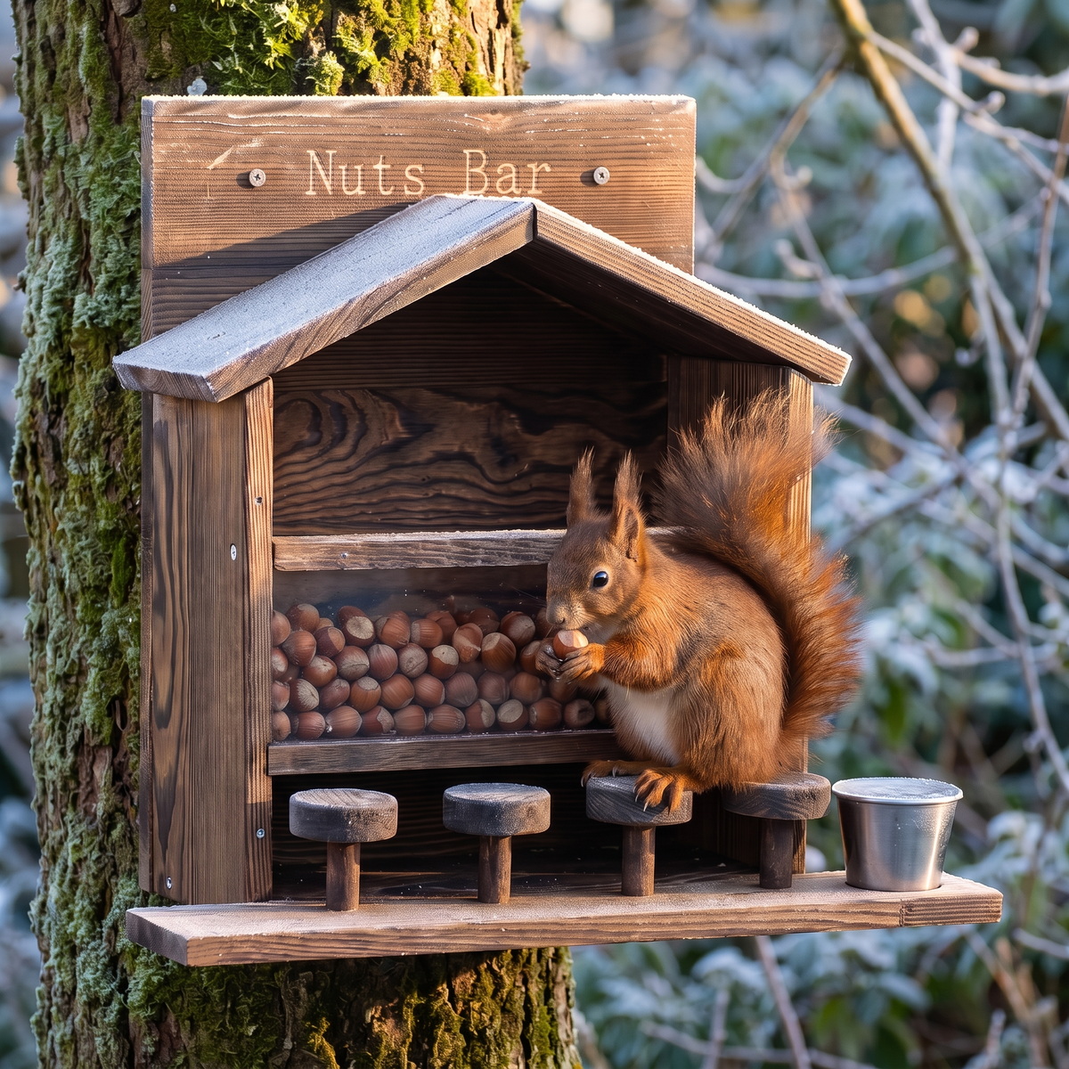 Geoff's "Nuts Bar" Squirrel Feeder