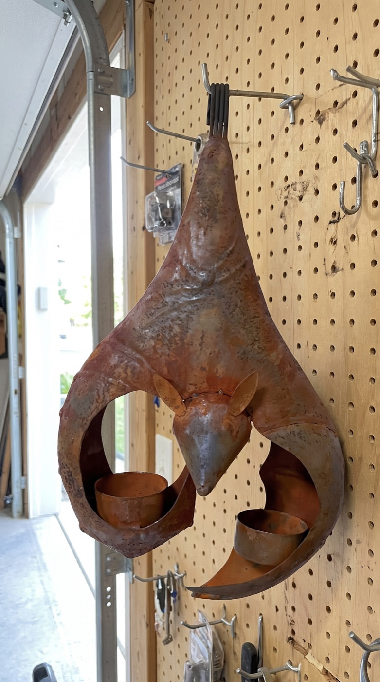 Customer photo of Tomás's iron bat lantern