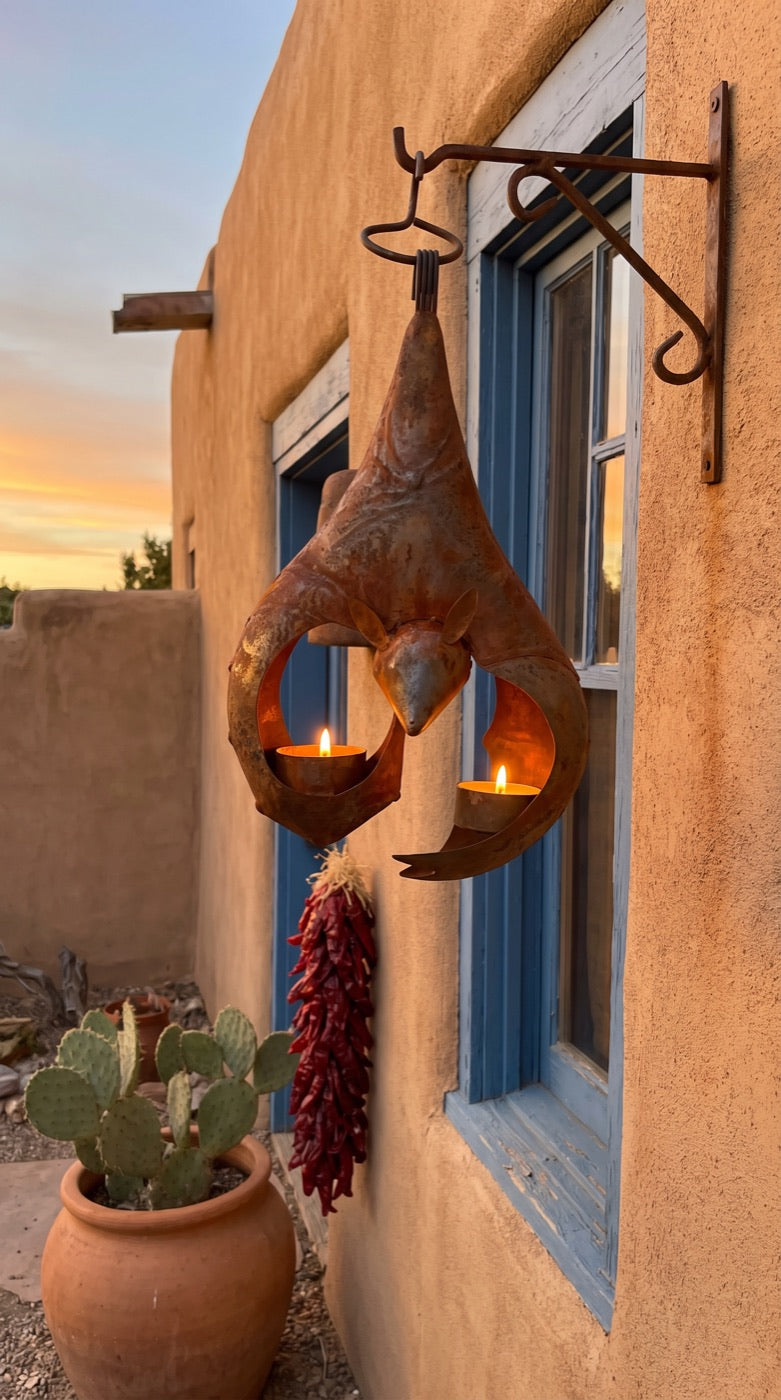 Customer photo of Tomás's iron bat lantern