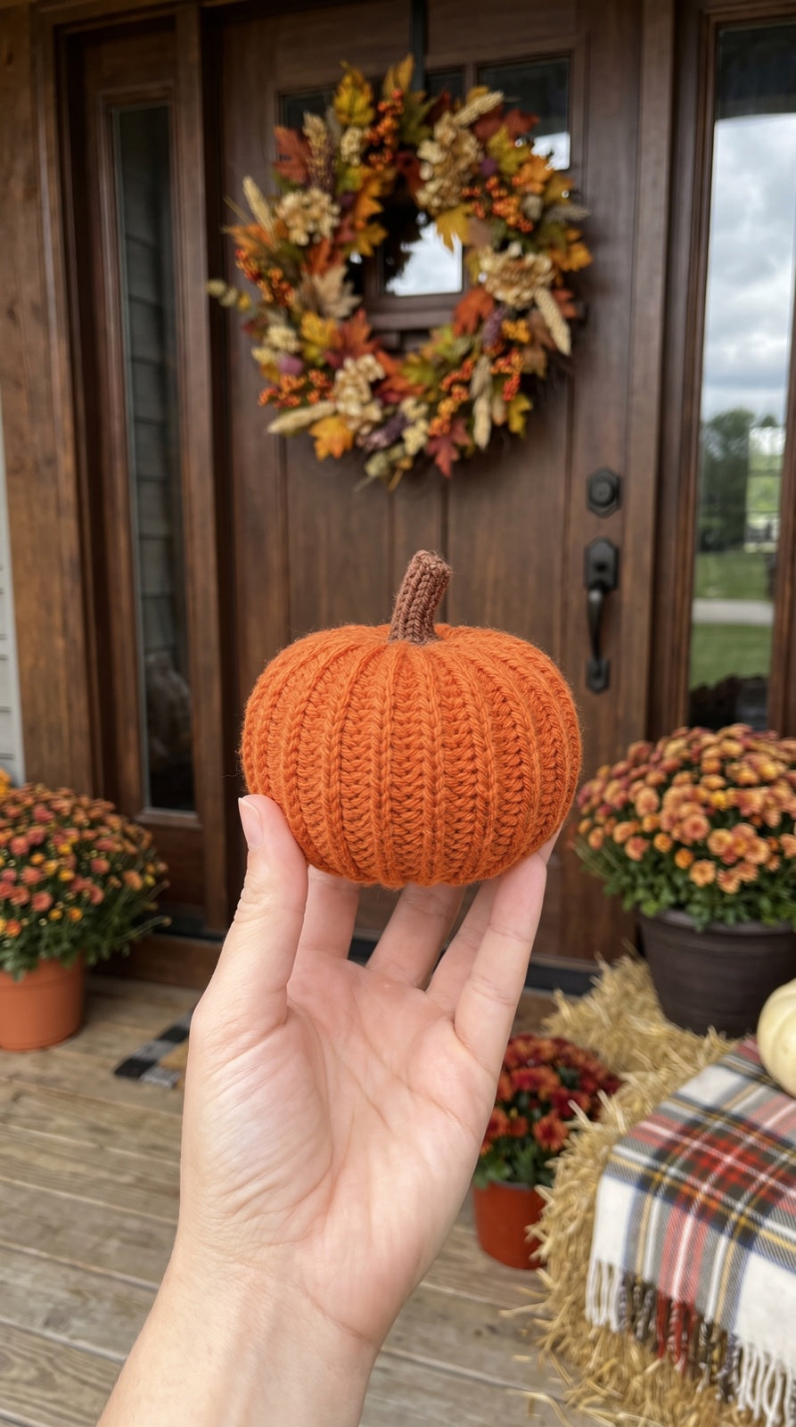 Hand-knit pumpkins customer photo 2